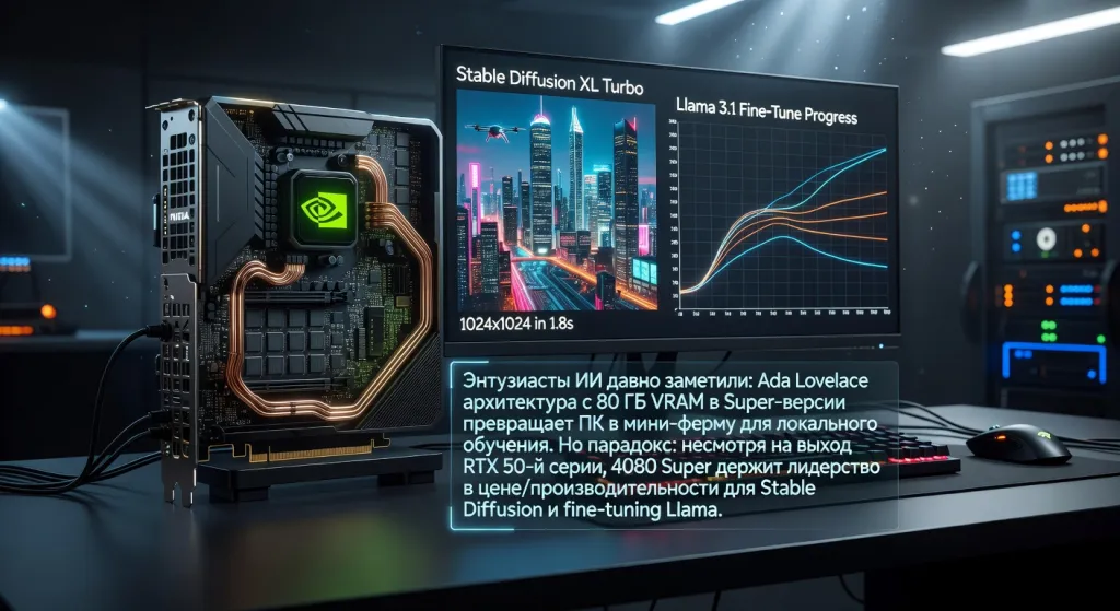 RTX 4080 Super для нейросетей: тесты в Stable Diffusion и обучении моделей: какие модели актуальны и стоят своих денег в 2026