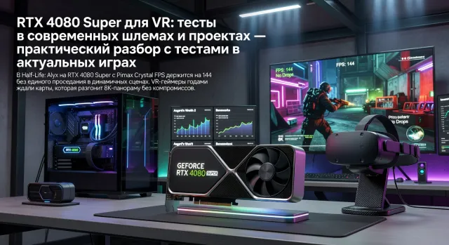 RTX 4080 Super для VR: тесты в современных шлемах и проектах — практический разбор с тестами в актуальных играх