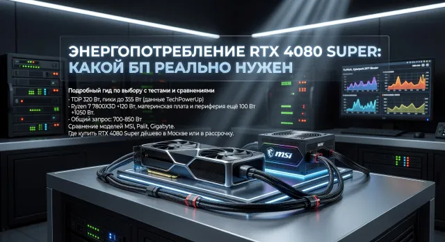 Энергопотребление RTX 4080 Super: какой БП реально нужен: подробный гид по выбору с тестами и сравнениями